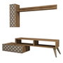 Hanah Home Planet - Mueble de TV Nogal y Crema